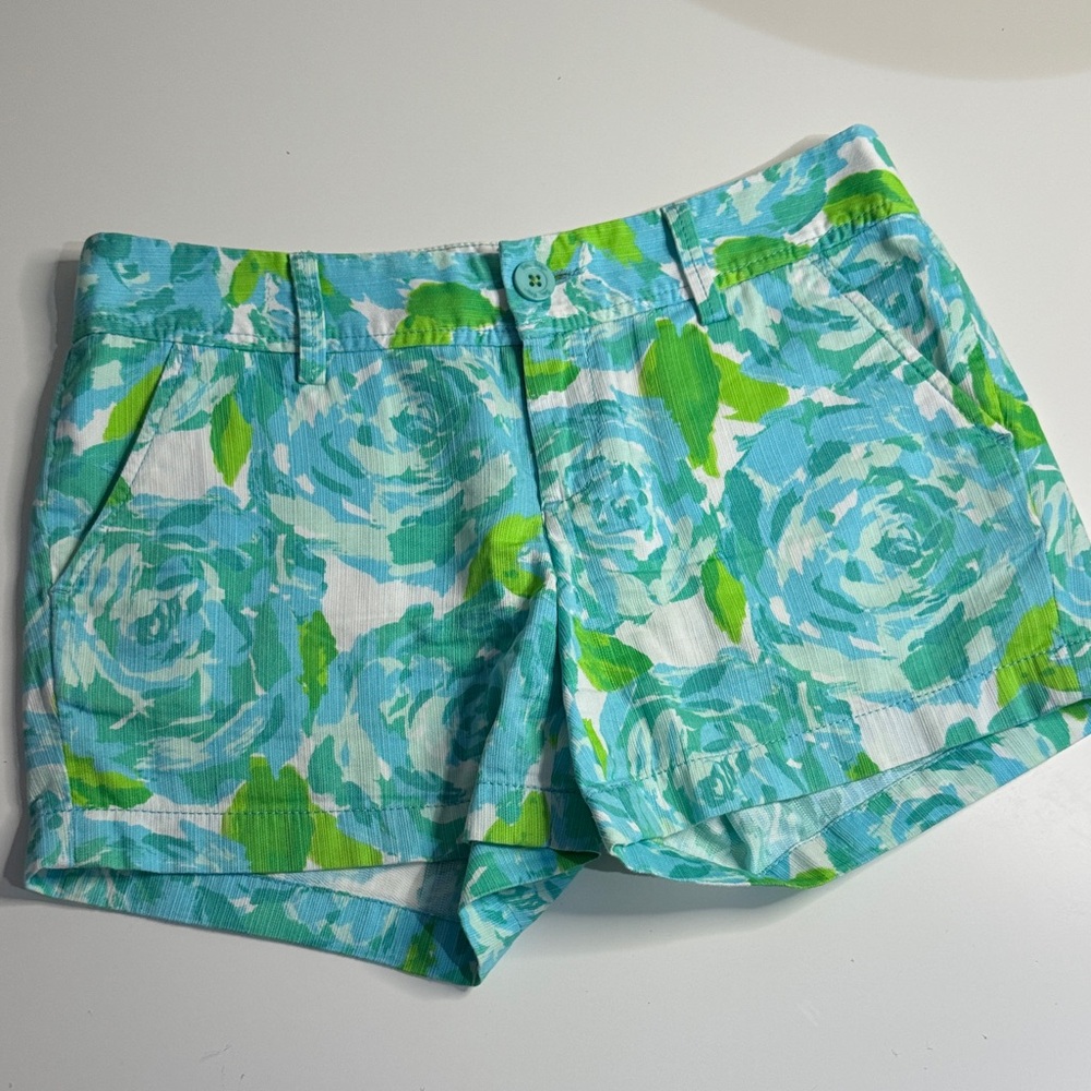 Lilly Pulitzer size 4 shorts  Green and Blue Women's Shorts